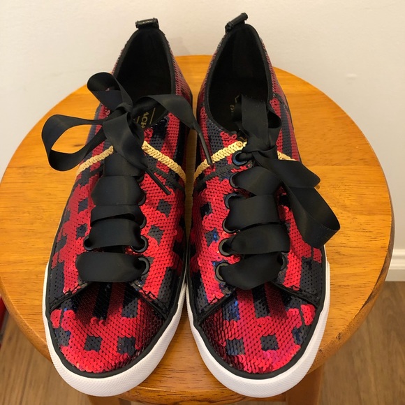 Brand new coach sequins holiday sneakers, US 6
